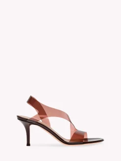 Sandals|Plexi-Gianvito Rossi METROPOLIS 70 BROWN