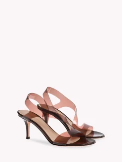 Sandals|Plexi-Gianvito Rossi METROPOLIS 70 BROWN