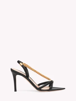 Sandals-Gianvito Rossi MINERVA BLACK LEATHER