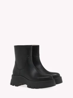 Booties-Gianvito Rossi MONTEY BLACK LEATHER