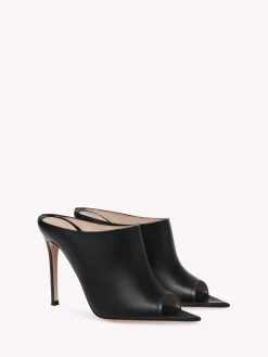 Mules-Gianvito Rossi NOVA BLACK LEATHER