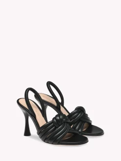 Sandals-Gianvito Rossi OTTAVIA BLACK LEATHER