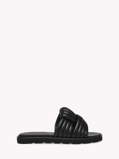 Flats-Gianvito Rossi OTTAVIA FLAT BLACK LEATHER