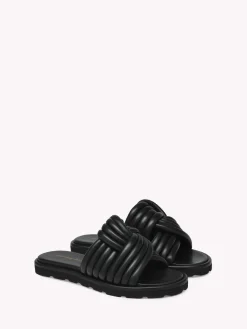 Flats-Gianvito Rossi OTTAVIA FLAT BLACK LEATHER