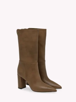Booties-Gianvito Rossi PIPER BOOTIE 85 BROWN