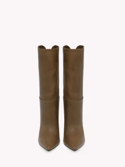 Booties-Gianvito Rossi PIPER BOOTIE 85 BROWN