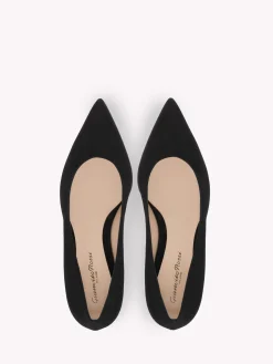 Pumps-Gianvito Rossi PIPER PUMP 45 BLACK SUEDE