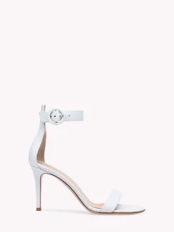 Sandals-Gianvito Rossi PORTOFINO 85 WHITE LEATHER