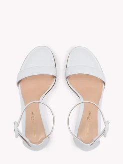 Sandals-Gianvito Rossi PORTOFINO 85 WHITE LEATHER
