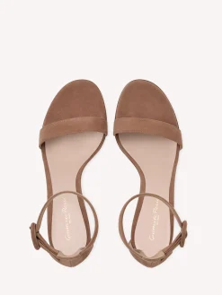 Sandals-Gianvito Rossi PORTOFINO 70 PRALINE PINK SUEDE