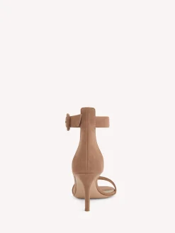 Sandals-Gianvito Rossi PORTOFINO 70 PRALINE PINK SUEDE