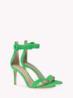 Sandals-Gianvito Rossi PORTOFINO 85 GREEN SUEDE