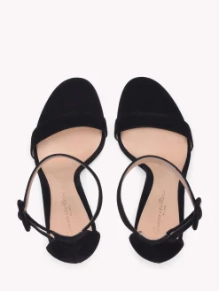 Sandals|Signatures-Gianvito Rossi PORTOFINO 105 BLACK SUEDE
