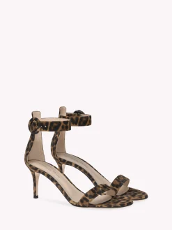 Sandals-Gianvito Rossi PORTOFINO 70 LEOPARD PRINT