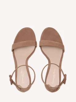 Sandals-Gianvito Rossi PORTOFINO 85 PRALINE PINK SUEDE
