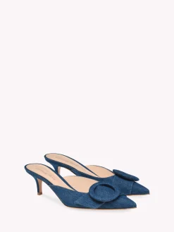 Mules-Gianvito Rossi PORTOFINO MULE 55 BLUE