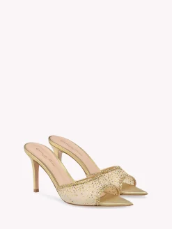 Mules-Gianvito Rossi RANIA MULE 85 GOLD