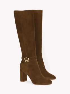 Boots|Ribbon-Gianvito Rossi RIBBON BOOT 85 BROWN