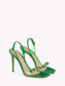 Sandals-Gianvito Rossi RIBBON CANDY GREEN