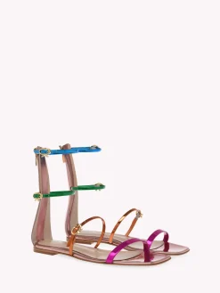 Flats-Gianvito Rossi RIBBON DOWNTOWN MULTICOLOR