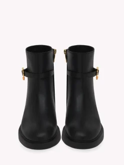 Booties-Gianvito Rossi RIBBON DUMONT 20 BLACK LEATHER
