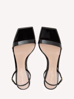 Sandals|Ribbon-Gianvito Rossi RIBBON KITTEN BLACK PATENT