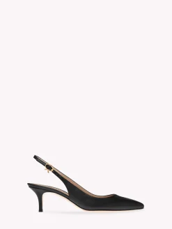 Pumps|Ribbon-Gianvito Rossi RIBBON SLING BLACK LEATHER