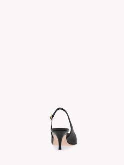 Pumps|Ribbon-Gianvito Rossi RIBBON SLING BLACK LEATHER