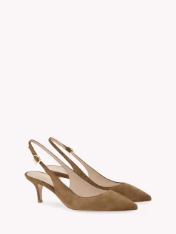 Pumps-Gianvito Rossi RIBBON SLING BROWN