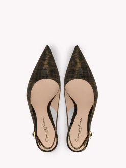 Pumps-Gianvito Rossi RIBBON SLING 105 BROWN