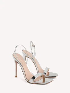 Sandals|Ribbon-Gianvito Rossi RIBBON STILETTO SILVER