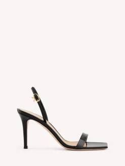 Sandals|Ribbon-Gianvito Rossi RIBBON STILETTO 85 BLACK PATENT