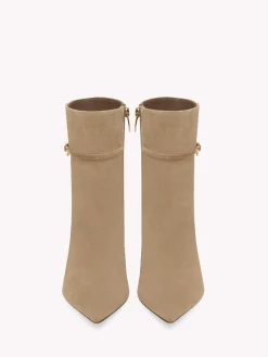 Booties-Gianvito Rossi RIBBON VILLE 70 BROWN