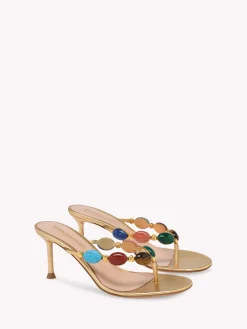 Mules-Gianvito Rossi SHANTI THONG 70 GOLD