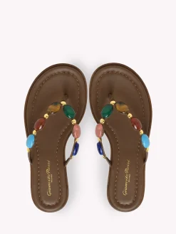 Flats-Gianvito Rossi SHANTI THONG 05 BROWN