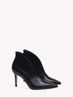 Booties-Gianvito Rossi VANIA BLACK LEATHER