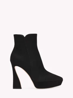 Booties-Gianvito Rossi VERTIGO BOOTIE BLACK SUEDE