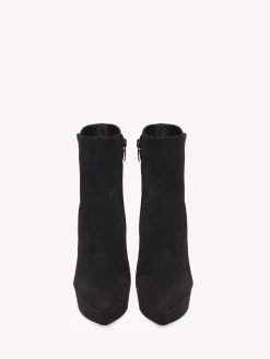 Booties-Gianvito Rossi VERTIGO BOOTIE BLACK SUEDE