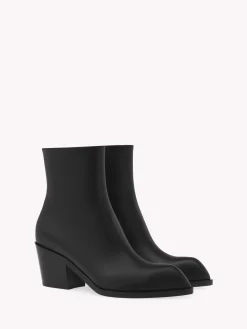 Booties-Gianvito Rossi WEDNESDAY BOOTIE BLACK LEATHER