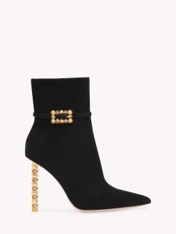Booties-Gianvito Rossi WONDER BOOTIE BLACK SUEDE