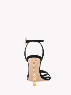 Sandals-Gianvito Rossi WONDER SANDAL BLACK SUEDE